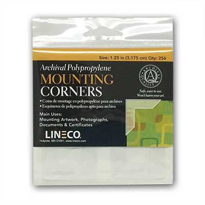 Lineco® Self-Adhesive Mounting Corners 1¼