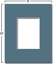 Expmple measuring the outsidee of your mat board