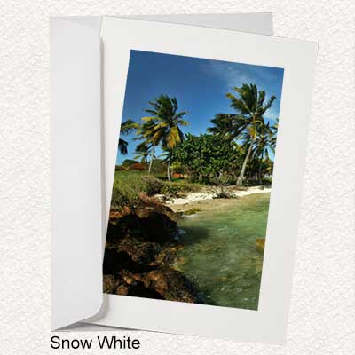 Simplicity Photo Insert Greeting Cards Snow White 10 Pack 