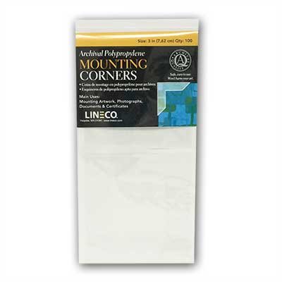 Lineco® Self-Adhesive Mounting Corners 3