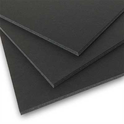 Solid Black Foam Center Board (3/16in) (Not Acid Free) for Photography