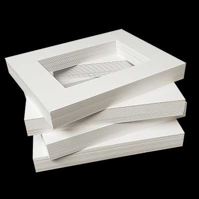 WHITE MAT BOARD VALUE BUNDLE 11x14 (7.5x9.5)