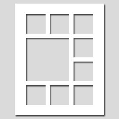 Archival matting to fit 16x20 picture frames with one window