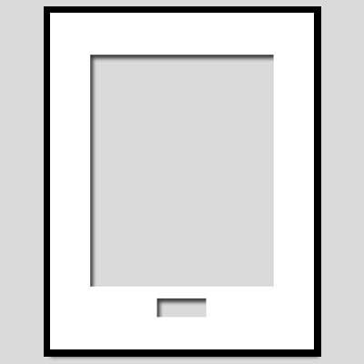 Poster Palooza 10 Pack Black 11x14 Photo Mat Board with 8x10 Beveled Opening Fits 11x14 Frame