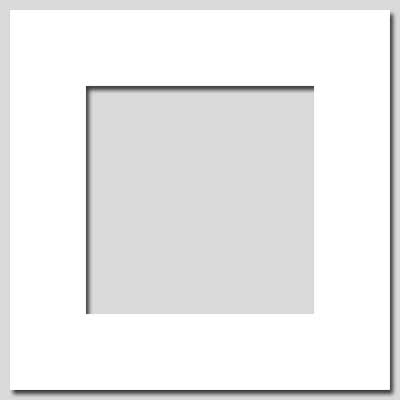 S17 - 12-1/2x12-1/2 Matboard for 8x8 Picture