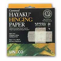 Lineco Hayaku Mulberry Paper Hinging Tape Gummed