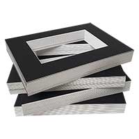 BLACK MAT BOARD VALUE BUNDLE 8x10 (4.5X6.5)