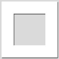 S12 8x8 Matboard for 5x5 Picture
